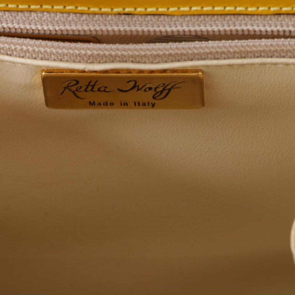 ✧ Retta Wolff • Yellow "ligator" purse - Picture 7 of 12